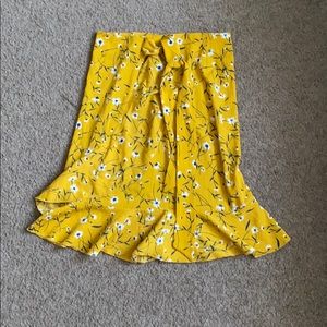 Small yellow floral skirt